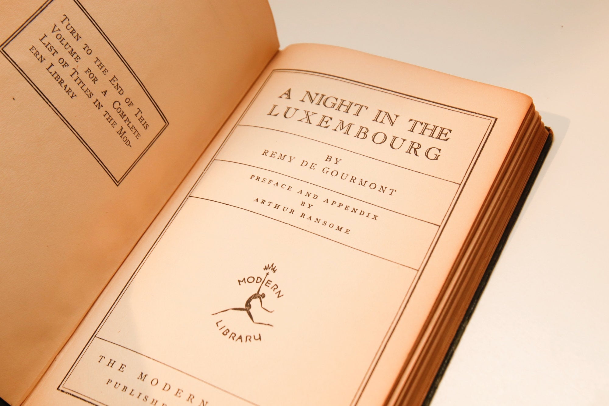 Vintage "A Night in the Luxembourg" Book - 1926 First Edition - Image 7