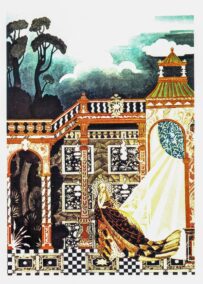 Arts & Crafts illustration Kay Nielsen "The King could not find her" Brothers Grimm print