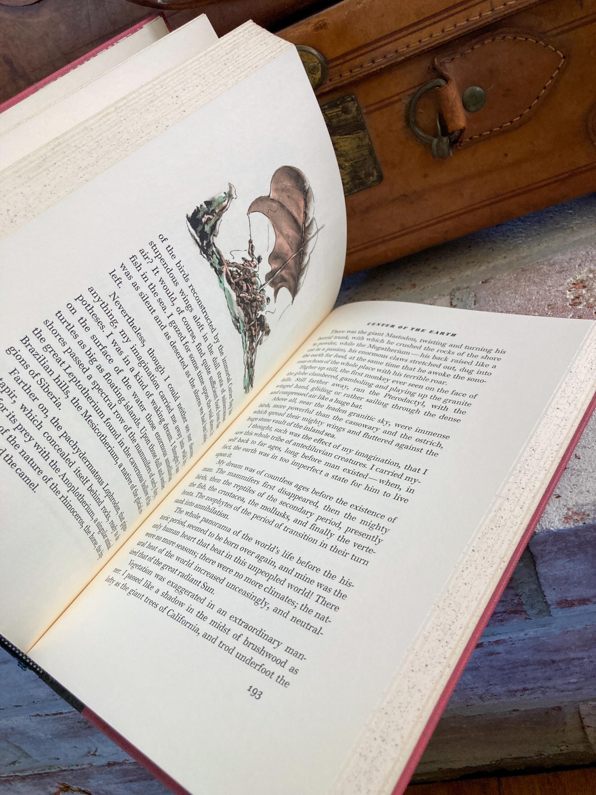 Jules Verne "A Journey to the Center of the Earth" c.1966 illustrated vintage hardcover - Image 6