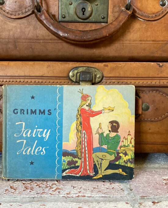 Vintage children’s illustrated hardcover book “Grimm’s Fairy Tales” c. 1934