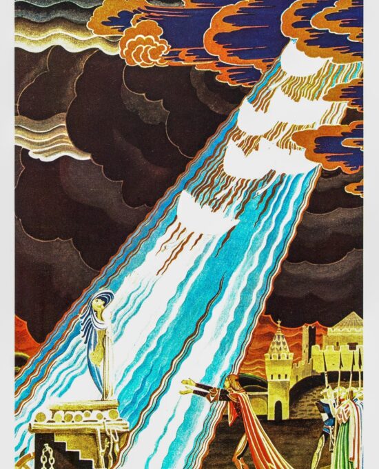 Kay Nielsen Art Print: Six White Swans, Brothers Grimm Vintage Illustration