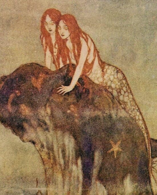 Edmund Dulac ‘The Tempest’ Print: Vintage Shakespeare Illustration