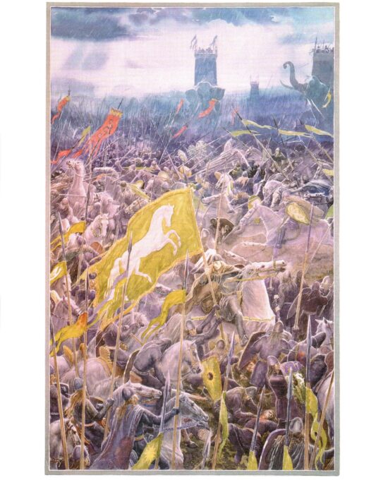 The Battle of the Pelennor Fields by Alan Lee from The Return of the King Vintage print