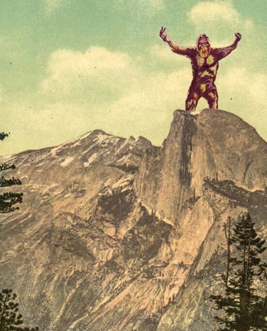 King Kong at Yosemite’s Half-dome 1936 custom poster