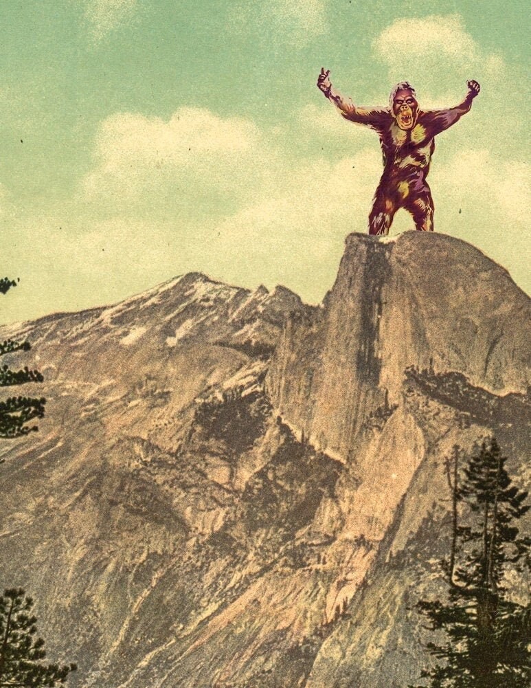 King Kong at Yosemite's Half-dome 1936 custom poster - Image 2