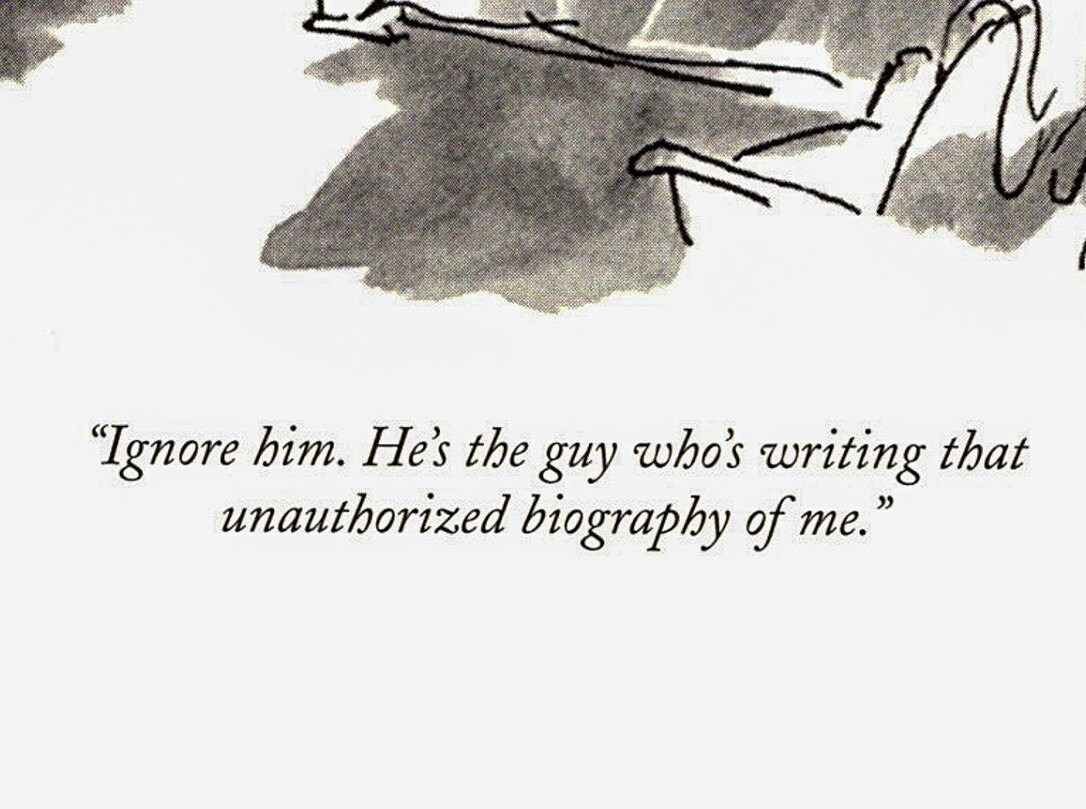 Isn't it ironic "Ignore him..." Vintage Sydney Harris New Yorker literary art page - Image 2