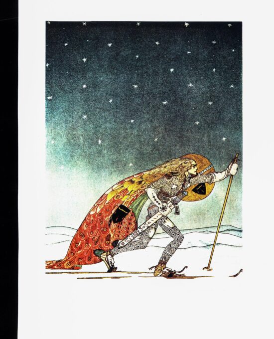 Kay Nielsen Art Nouveau Print: 1914 Vintage Book Plate