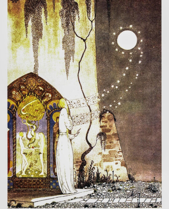 Kay Nielsen “The Lassie and Her Godmother” Vintage Art Print