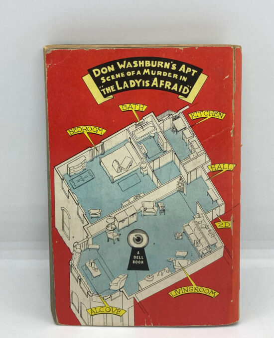 Dell Mapback “The Lady Is Afraid” c1943 George Harmon Coxe Gerald Gregg cover art