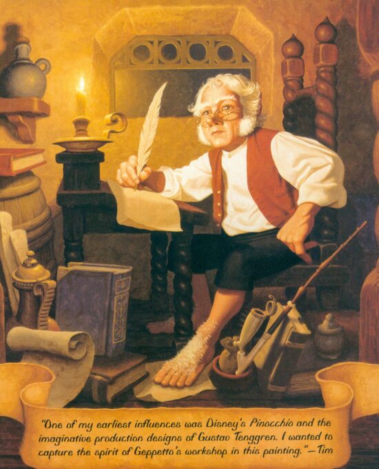 Bilbo at Rivendell The Brothers Hildebrandt Middle-Earth fantasy artwork vintage print