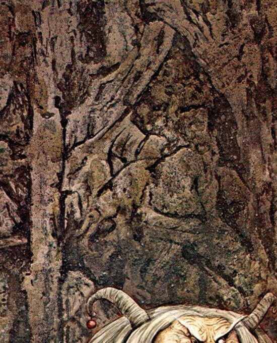 Vintage Brian Froud Art Print: Wengwa of the Crystal Eye, Fantasy Illustration