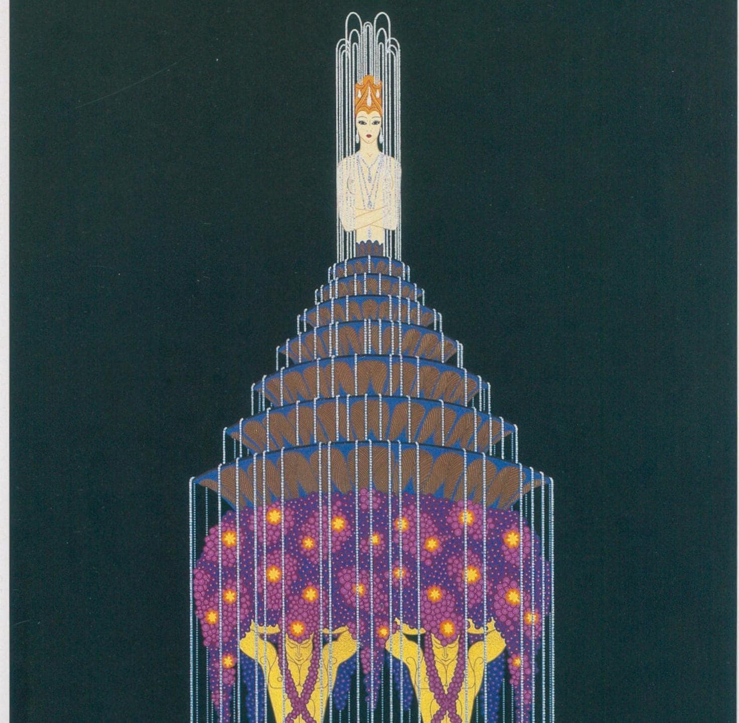 Erte Art Deco "Perfume" Print: 1988 Vintage Book Page (10x13.5")