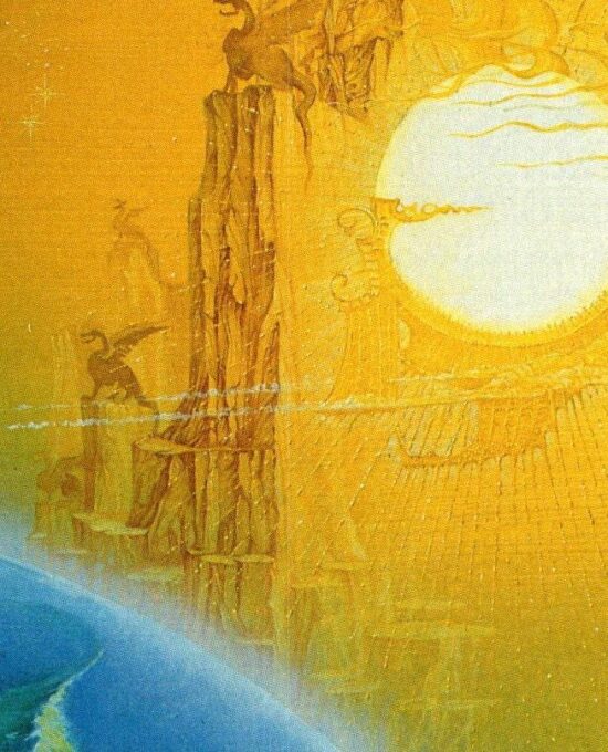 The Gates of Morn by Roger Garland from The Book of Lost Tales, Vol. 1 Vintage art-book page