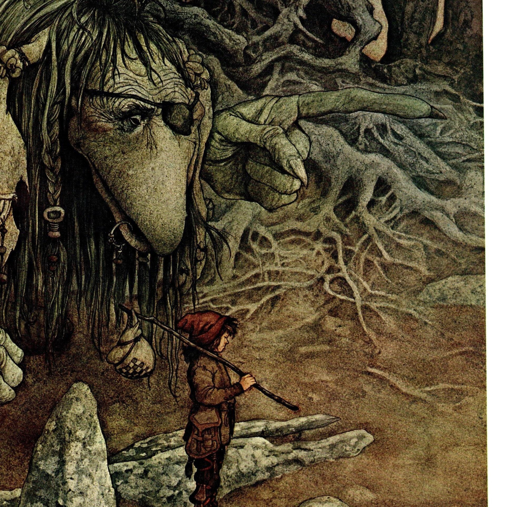 Brian Froud "Go West!" Vintage Book Plate - Fantasy Art Print