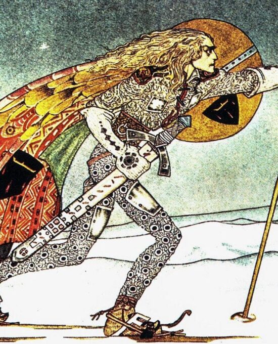 Kay Nielsen Art Nouveau Print: 1914 Vintage Book Plate