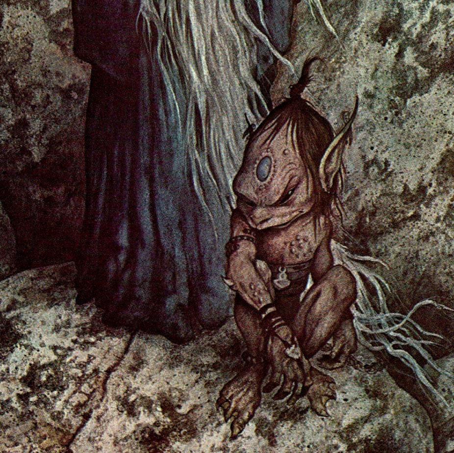 Brian Froud "The Watchers" Vintage Art Book Page - 1976 - Image 3