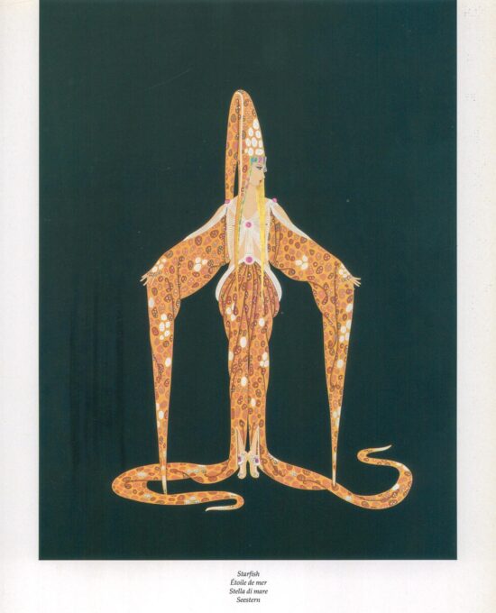 Vintage Erte Fantasy Print: “Starfish”