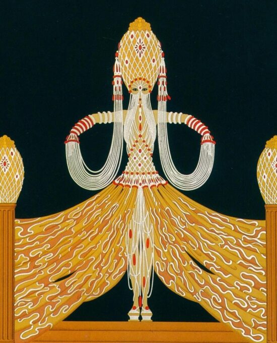 Vintage Erte Fantasy Print: “Enchantress”