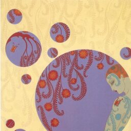 Vintage Erte Fashion Print: "Spring Shadows II/Copacabana" Two-sided art book page