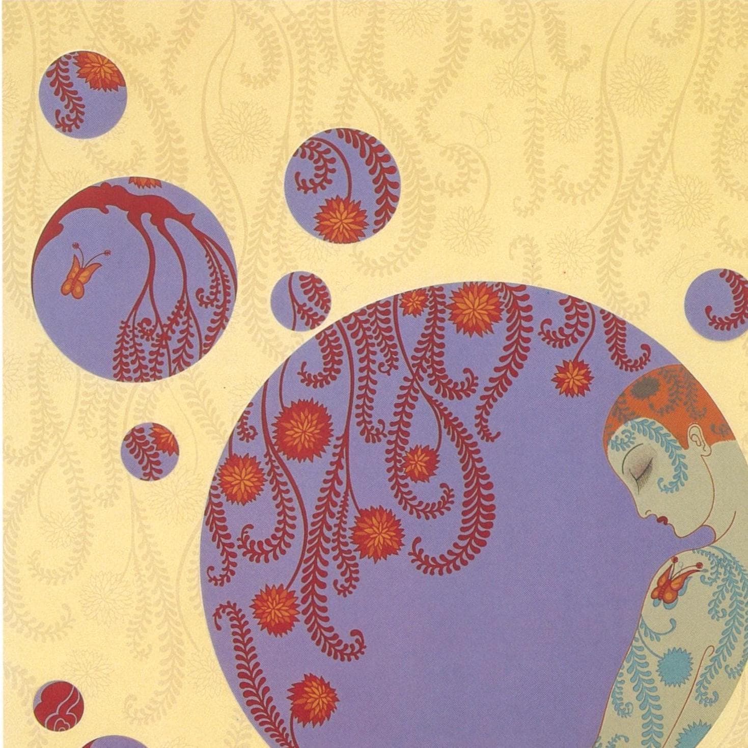 Vintage Erte Fashion Print: "Spring Shadows II/Copacabana" Two-sided art book page