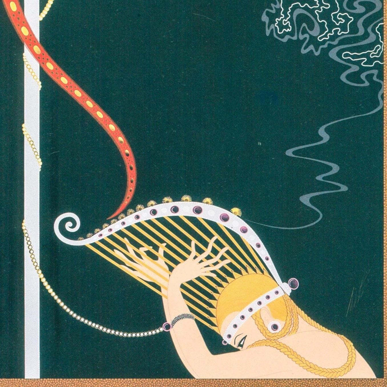 Vintage Erte Fantasy Print: "Enchanted Melody"