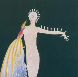 Erte Art Deco Print: "Diva I" Vintage Fashion Illustration