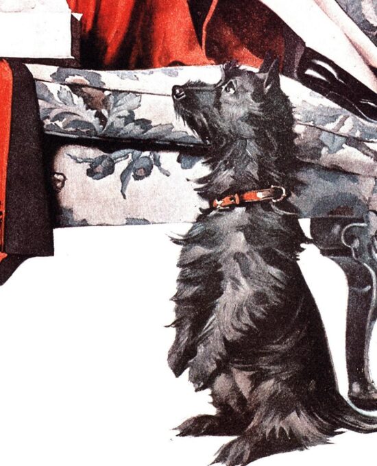 Norman Rockwell “Begging” & “Spring Song” Oversized 2-sided vintage art book page