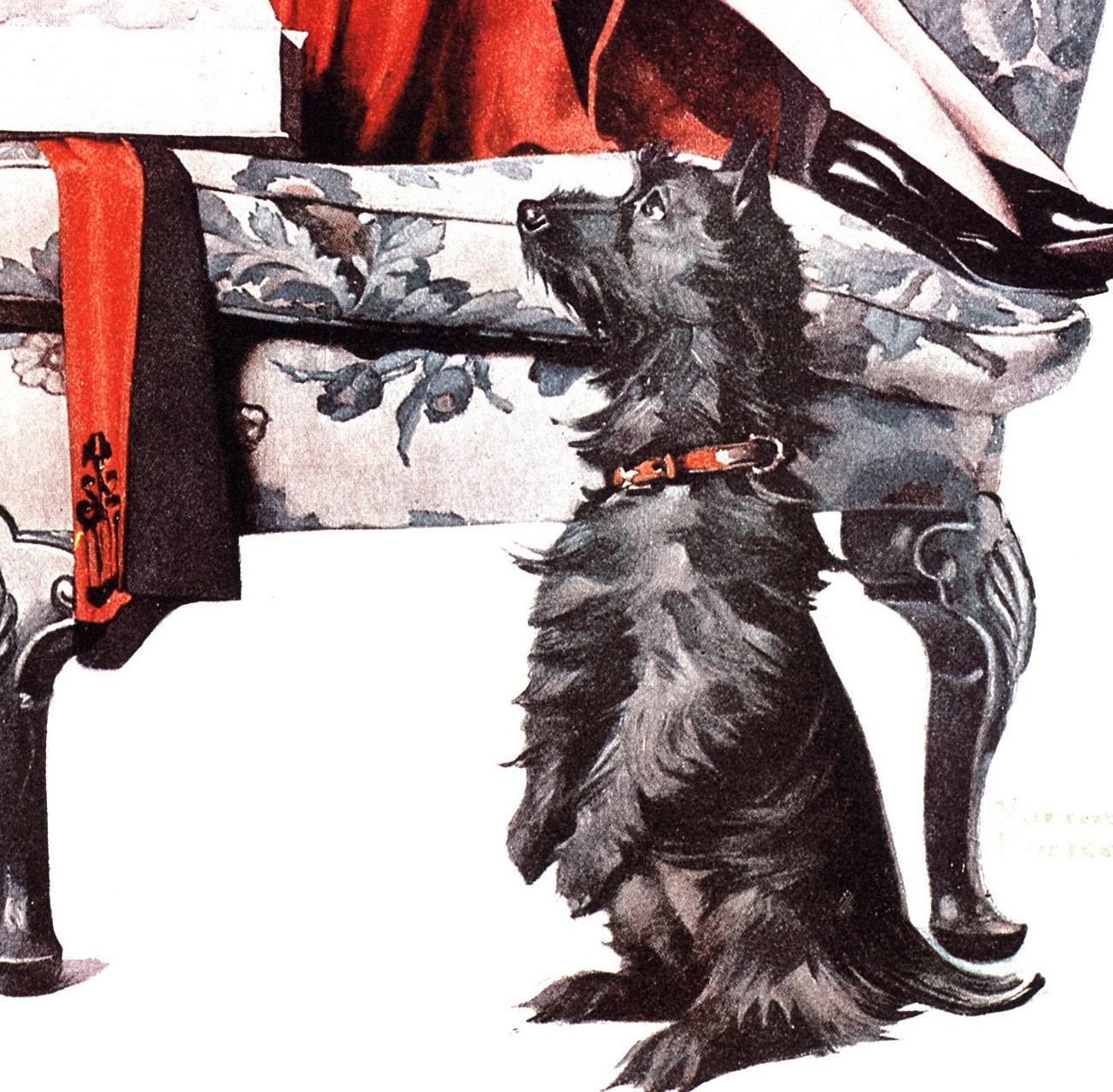 Norman Rockwell "Begging" & "Spring Song" Oversized 2-sided vintage art book page