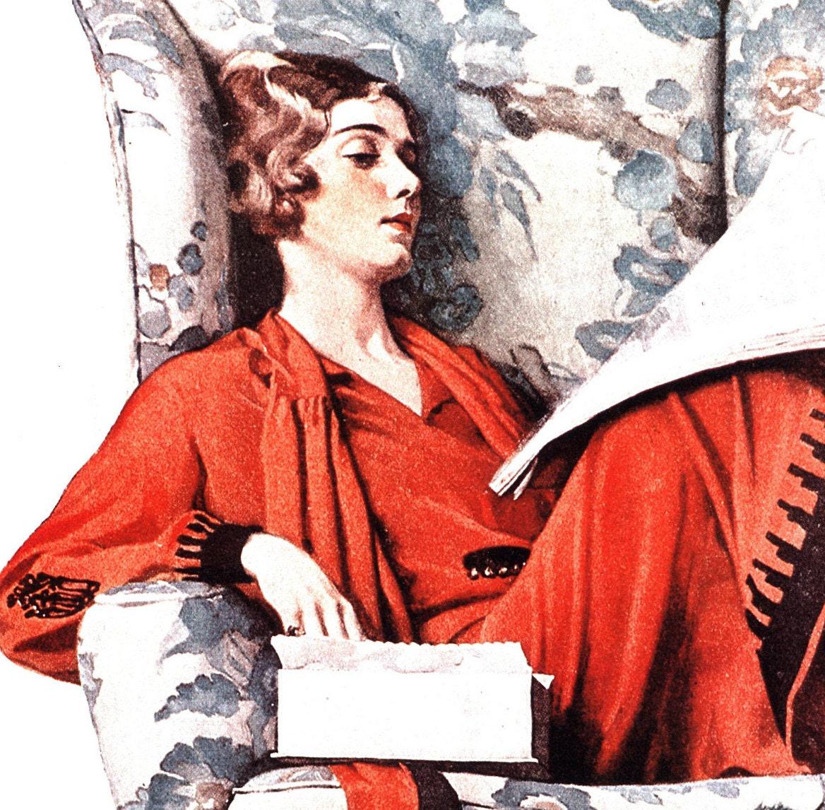 Norman Rockwell "Begging" & "Spring Song" Oversized 2-sided vintage art book page - Image 2