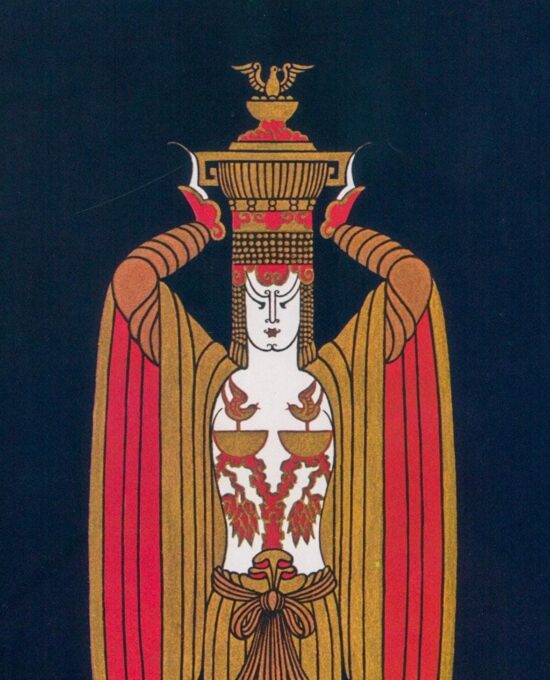 Erte Theatrical Costume Vintage art print “Gift Bearer, Aladdin at Folies-Bergere” 1927/”The Masks” 1912 9 x 12 1/4″