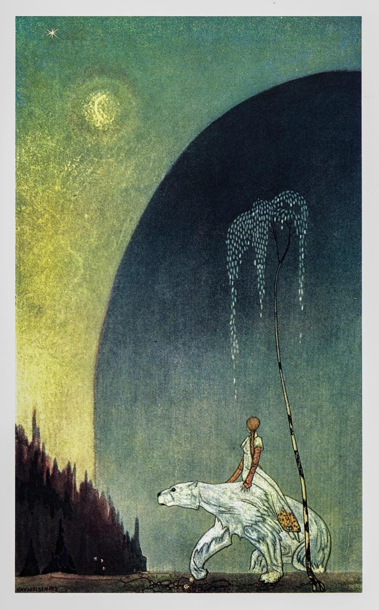 Kay Nielsen "East of the Sun" Vintage Book Plate - 1913