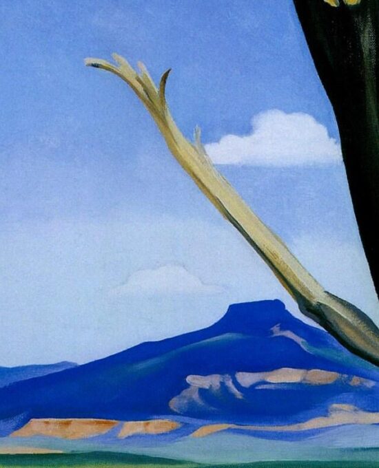 Georgia O’Keeffe print 1936 “Deer’s Skull with Pedernal” Original over-size vintage art book page