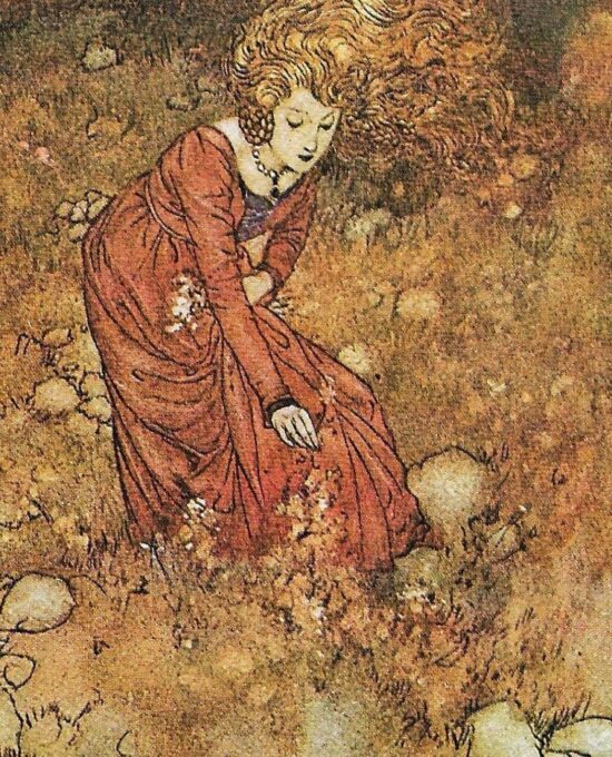 Edmund Dulac ‘The Wind’s Tale’ Vintage Art Book Page – 1911