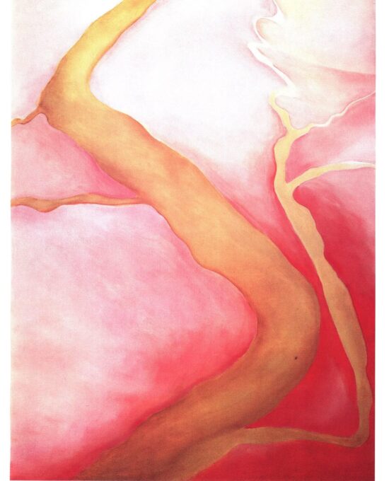 Georgia O’Keeffe Print: “It Was Yellow and Pink III” Vintage Art Book Page