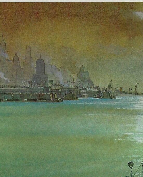 Vintage Tugboat Art Print: Doris Moran, Hudson River Maritime Scene
