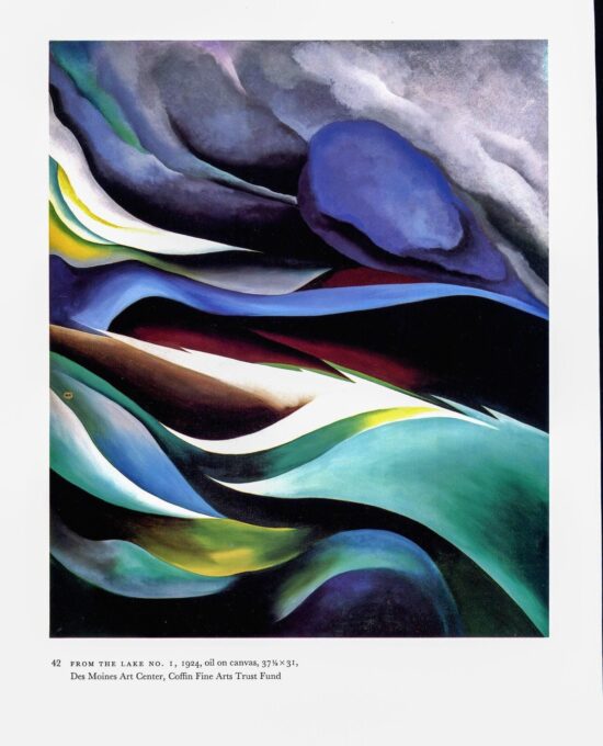 Georgia O’Keeffe vintage art book plate 1924 “From the Lake No. 1 / Corn, Dark I”