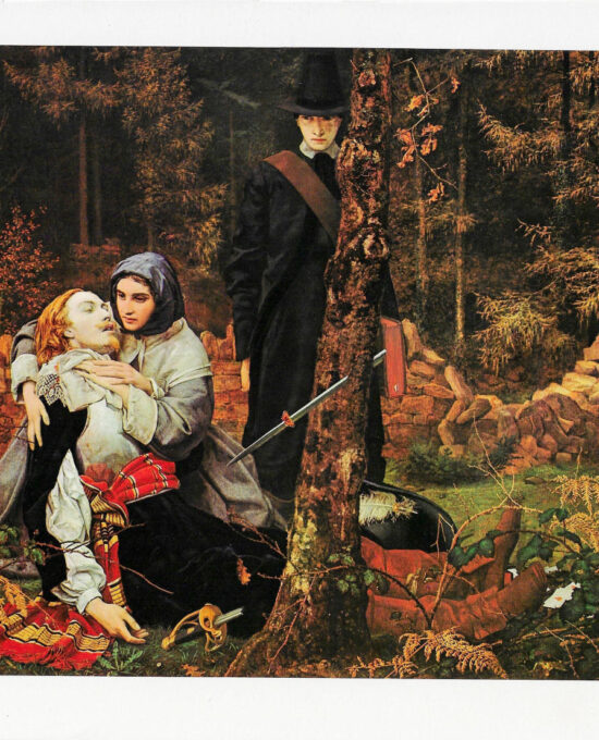 The Wounded Cavalier ’70s art book print William Shakespeare Burton