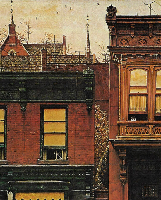 Norman Rockwell Vintage art book page “Sunday Morning” April 1953