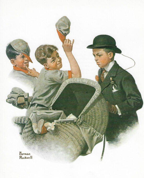 Norman Rockwell “Home Duty” The first Saturday Evening Post cover Mr. Rockwell painted