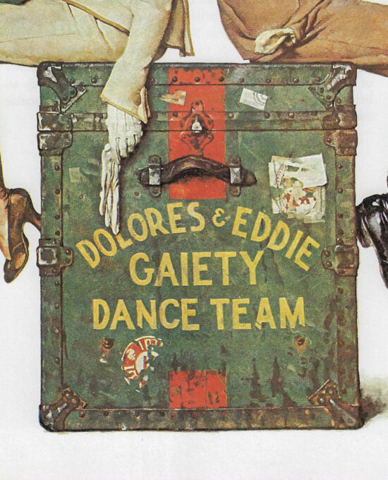 Norman Rockwell Vintage art book page “The Final Curtain”