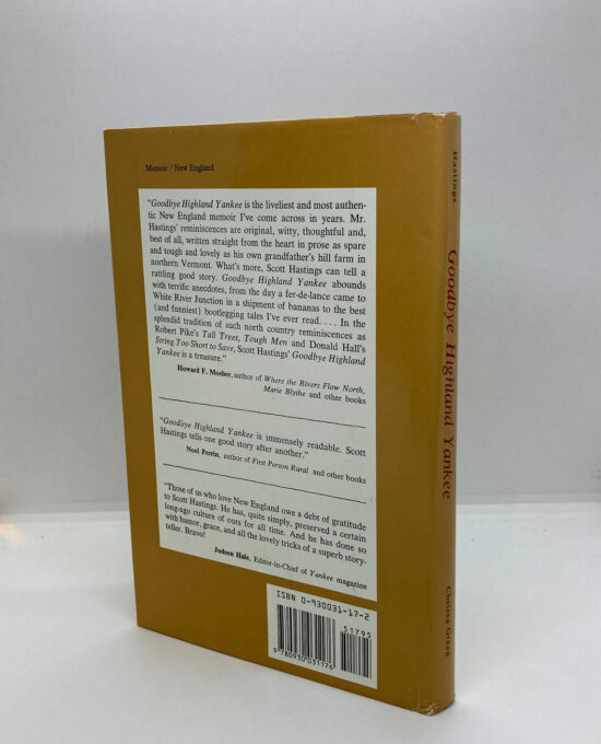 Goodbye Highland Yankee 1988 First edition hardcover Scott Hastings Jr. Vintage story anthology