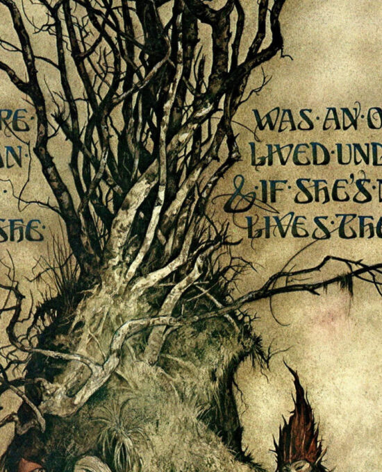 Brian Froud Art Print: “There was an old woman…”, 1976 Nursery Rhyme