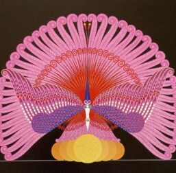 Vintage Erte Art Deco Print: Phoenix Triumphant Book Page