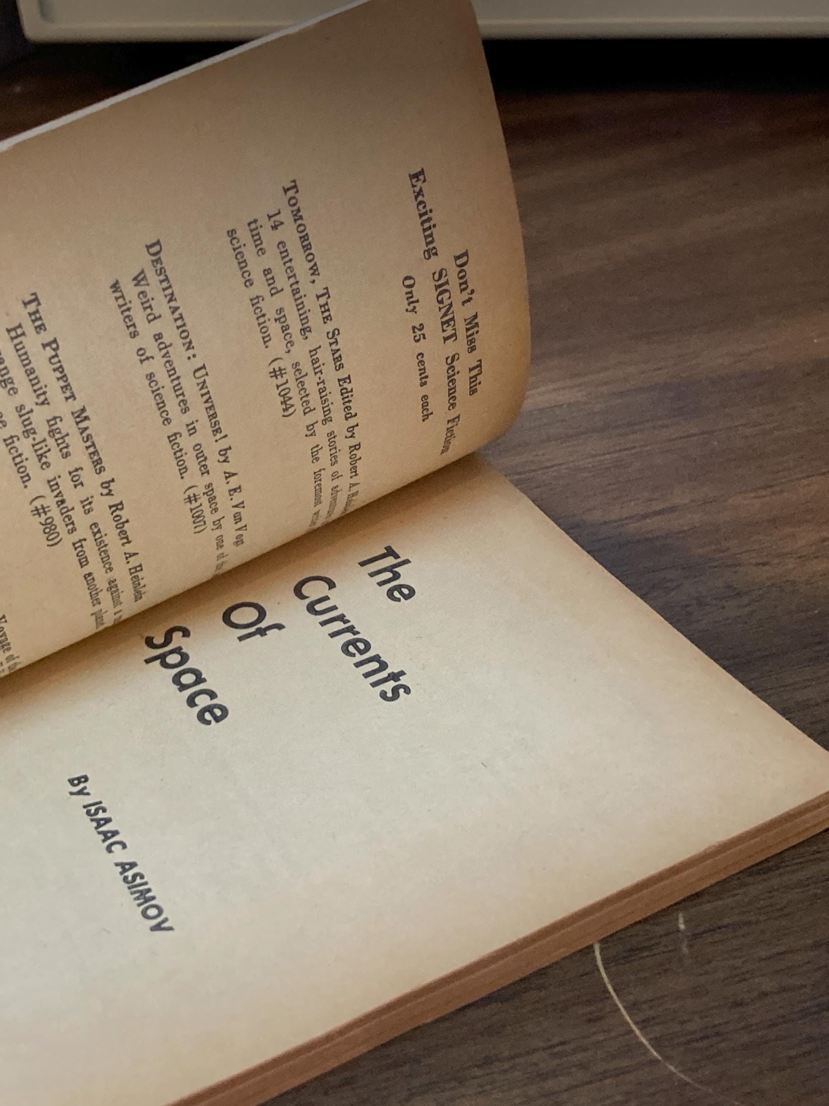 Isaac Asimov "The Currents of Space" First edition vintage 1953 paperback - Image 5