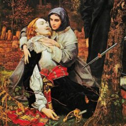 The Wounded Cavalier '70s art book print William Shakespeare Burton