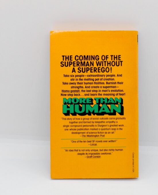 Theodore Sturgeon “More Than Human” Vintage 1978 science fiction paperback novel
