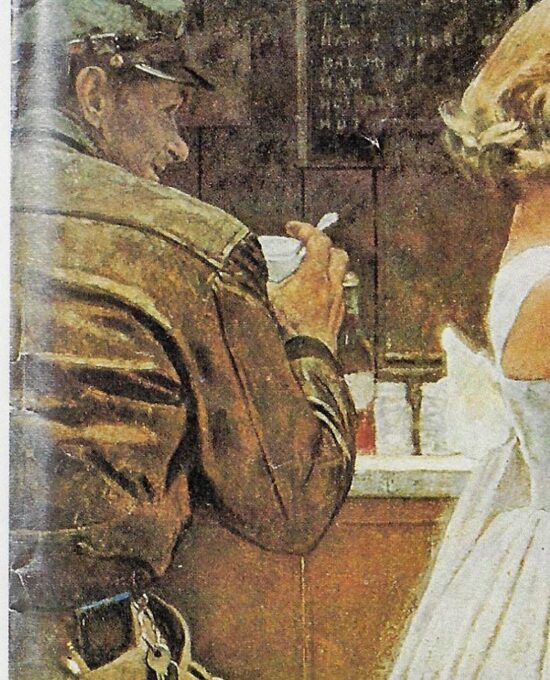 Norman Rockwell Vintage art book page “After the Prom” May 1957
