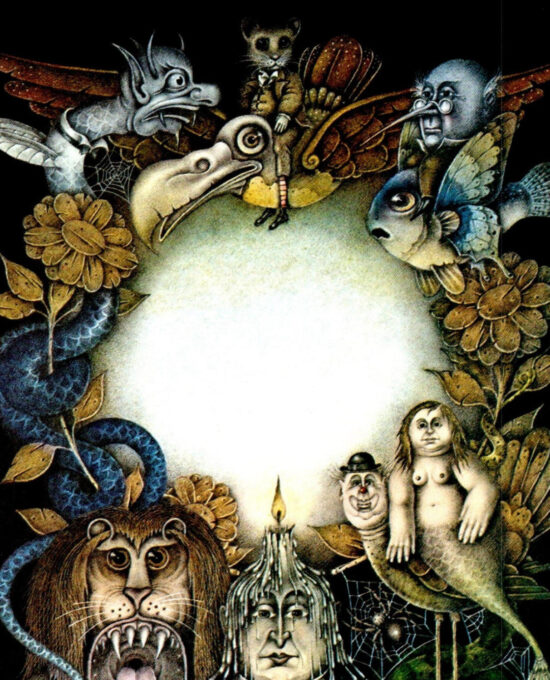 Wayne Anderson Art: Vintage Fantasy Book Page, “Book of Nonsense”
