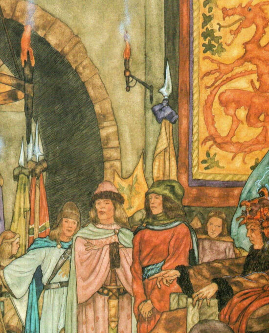 Thorin, Prisoner of the Elves by Michael Hague from The Hobbit Vintage print