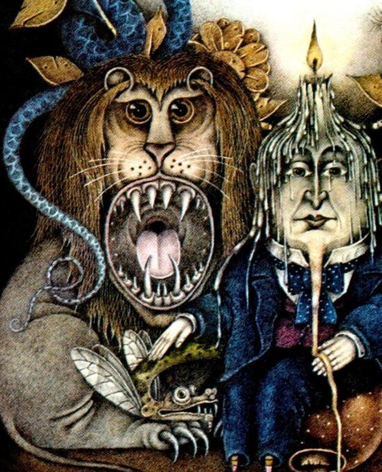 Wayne Anderson Art: Vintage Fantasy Book Page, “Book of Nonsense”